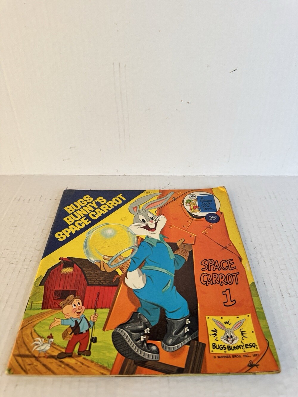 Vintage 1977 Bugs Bunny’s Space Carrot Golden Look-Look Book Warner Bros